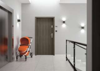 PROTUPROVALNA VRATA S DOVRATNIKOM EGIDA 29dB 95/204 D ANTRACIT B637 