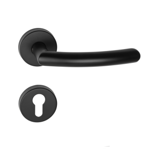 KVAKA KUBO INOX CRNA ROZETA CILINDAR 29421 