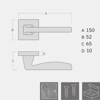 KVAKA ELITE KROM MAT ROZETA WC 20011 