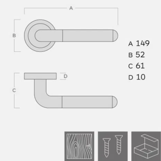 KVAKA BI-COLOR V ROZETA CIL 