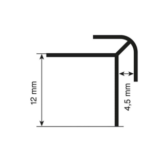 VANJSKI PROFIL ROCKO CRNI 2800mm 