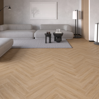 SPC VINIL 4+1mm/KL.33 HERRINGBONE RIBLJA KOST HRAST CALMA s podlogom p=A+B=1,47m2 