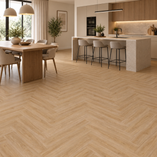 SPC VINIL 4+1mm/KL.33 HERRINGBONE RIBLJA KOST HRAST CALMA s podlogom p=A+B=1,47m2 