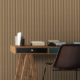 ZIDNA OBLOGA FN WALLY MDF SF674 FOEI73P CRNA/HRAST 8/180/2670mm pak=0,481m2 