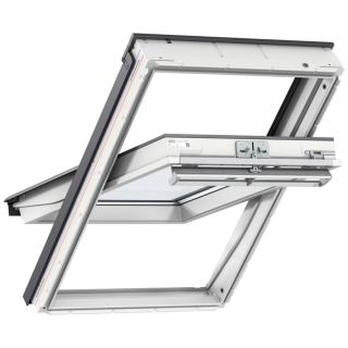 VELUX PREMIUM KROVNI PROZOR, BIJELI POLIURETAN, GORNJA RUČKA, STAKLO 70 
