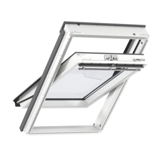 VELUX STANDARD PLUS KROVNI PROZOR, BIJELI POLIURETAN, GORNJA RUČKA, STAKLO 51 