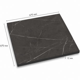 PLOČE ZA STOLOVE HPL COMPACT 670x670mm 