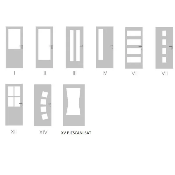 VRATA SA STAKLOM CPL UNUTARNJA 
