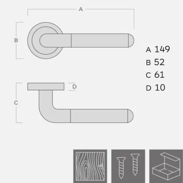 KVAKA BI-COLOR V ROZETA INOX WC 13493 