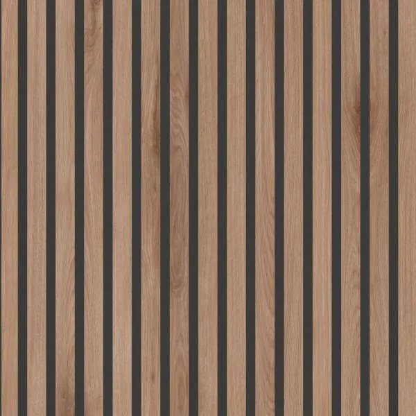 AKUSTIČNI PANELI MDF KRONO black K543 Sand Barbera Hrast  17/600/2600mm  p= 1,56 m2 