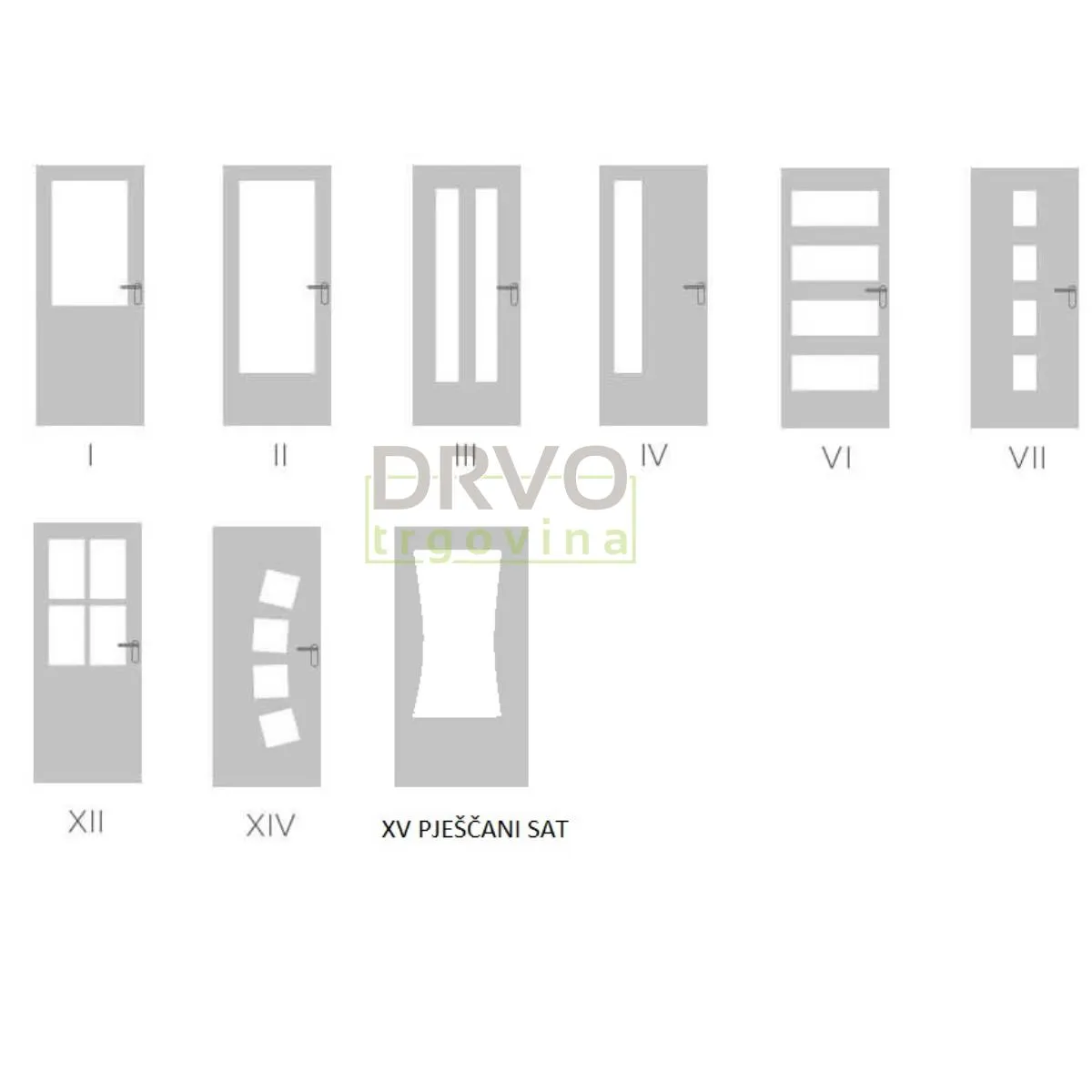 VRATA SA STAKLOM CPL UNUTARNJA 