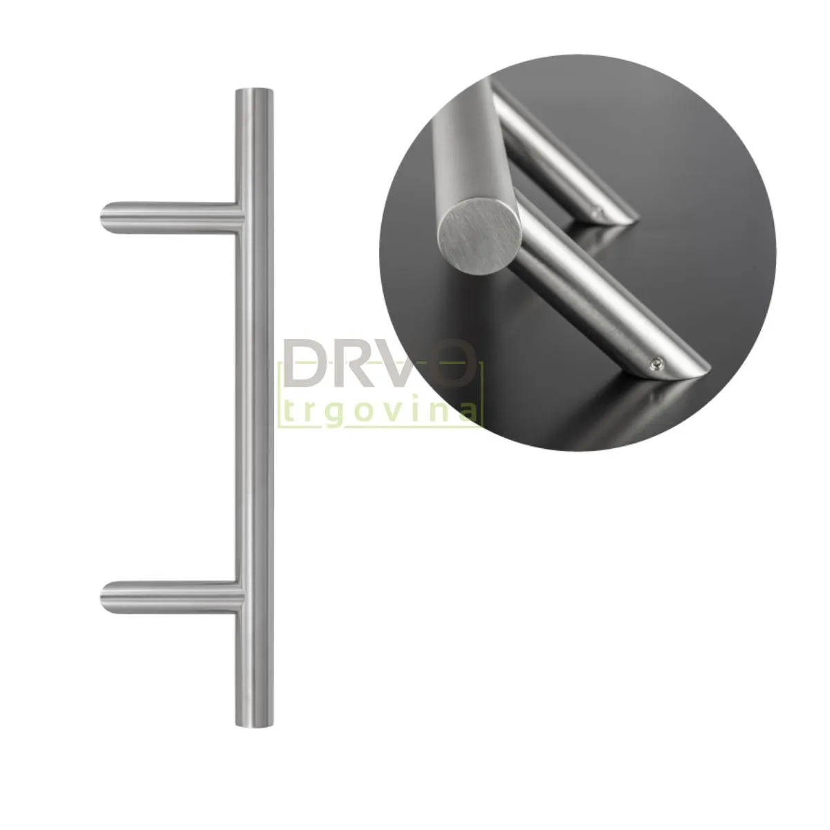RUKOHVAT INOX ZAOBLJENI 45 FI 30x500mm 