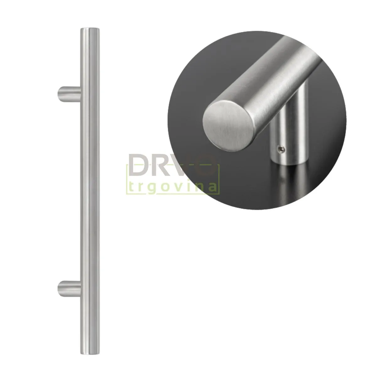 RUKOHVAT INOX ZAOBLJENI 90 FI30x500mm 