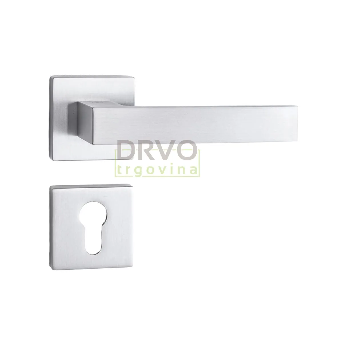 KVAKA QUADRO KROM MAT ROZETA CILINDAR 20025 