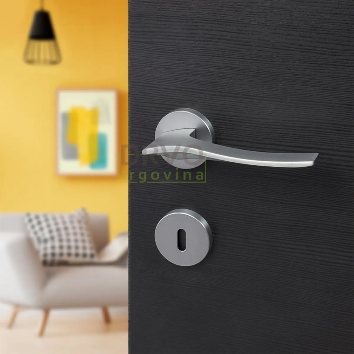 KVAKA LINEA KROM MAT OKRUGLA ROZETA KLJUČ 10676 