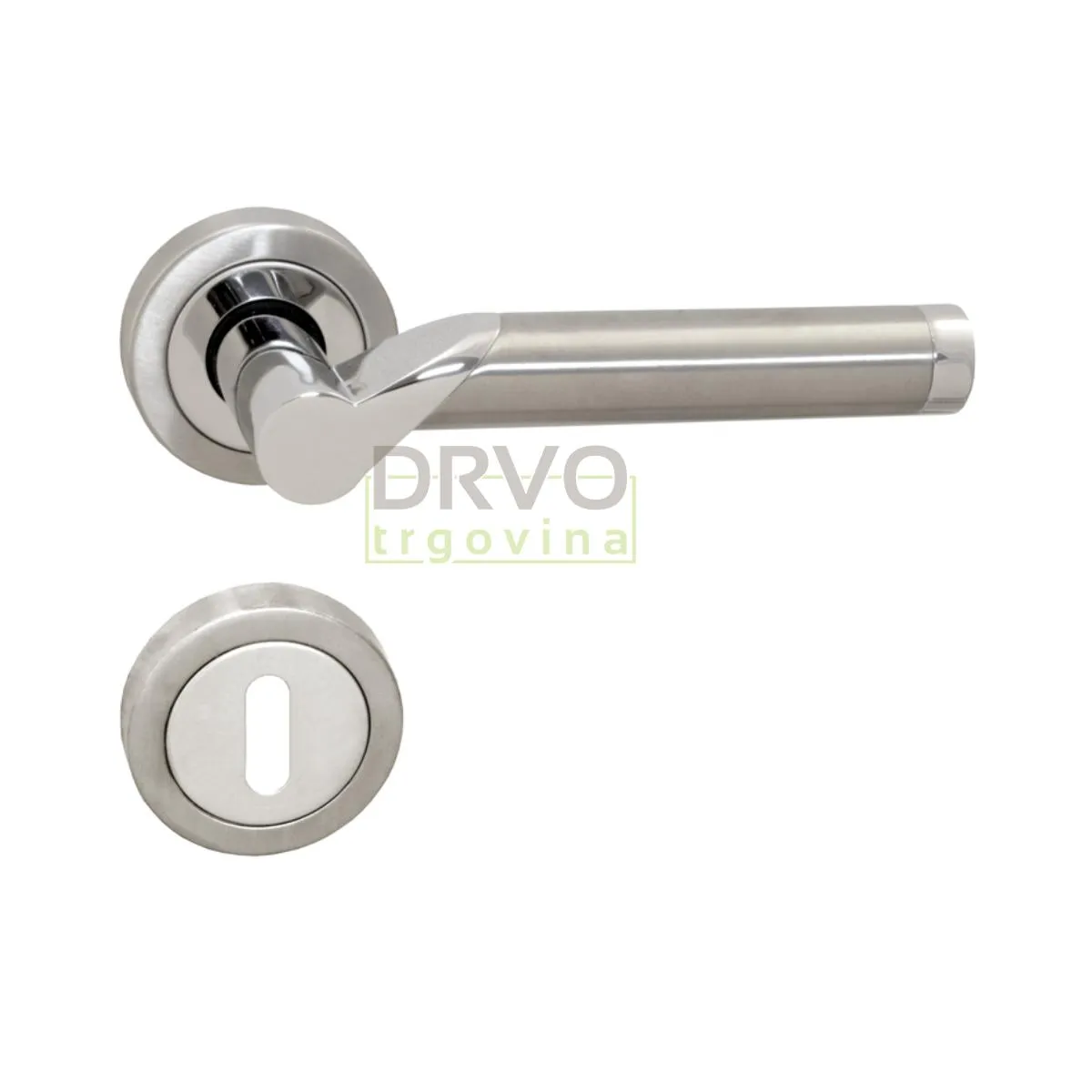 KVAKA BI-COLOR III NIKL/KROM ROZETA SOBNI KLJUČ 13586 