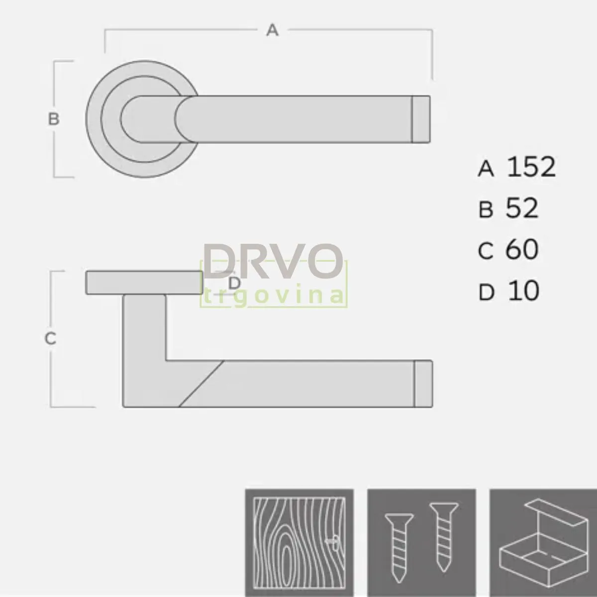 KVAKA BI-COLOR II ROZETA CILINDAR 13591 