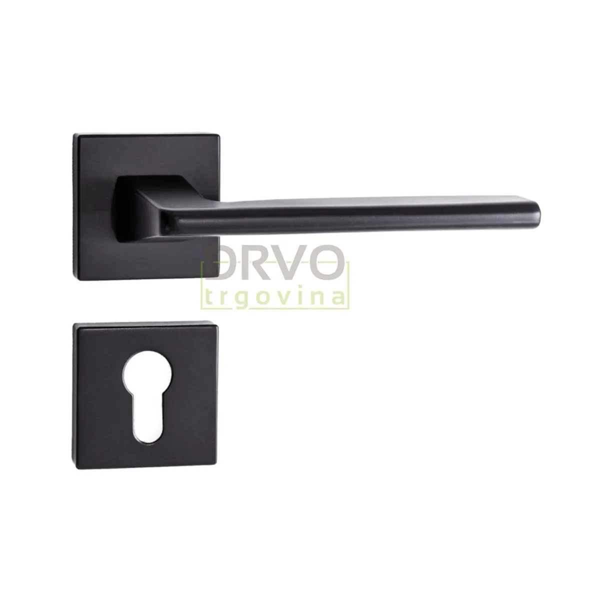 KVAKA ELITE CRNA MAT KVADR. ROZETA CILINDAR 