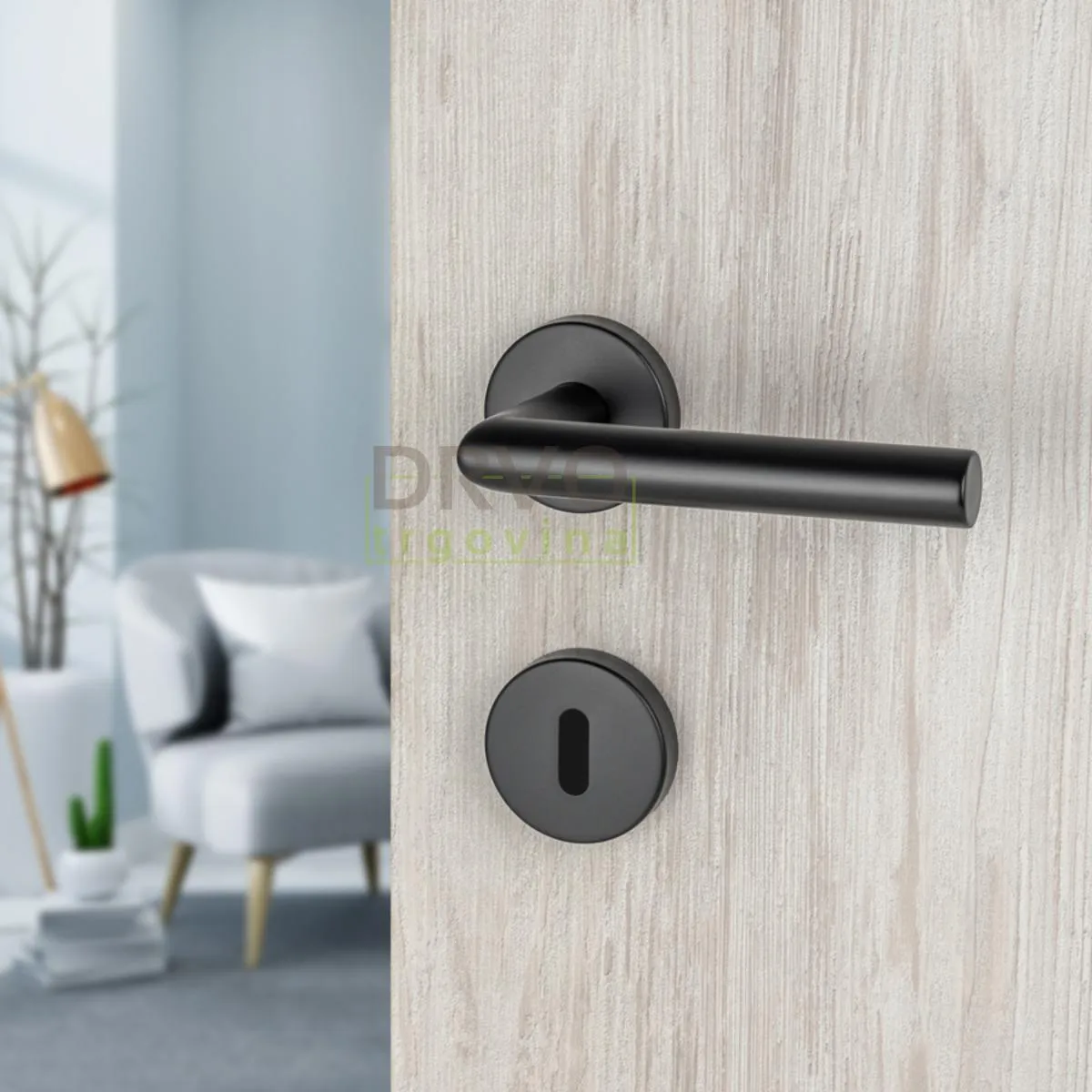 KVAKA METRO 102/236 ROZETA CRNA SOBNI KLJUČ 20723 