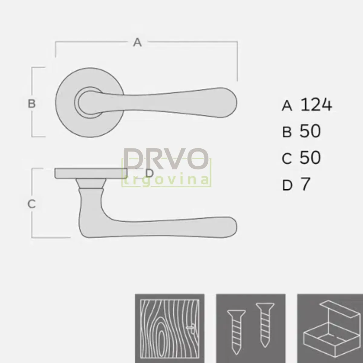 KVAKA STEFANIA MESING ROZETA KLJUČ 