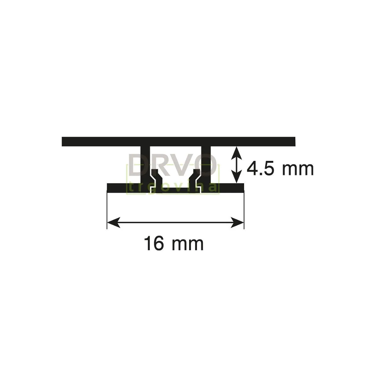 LED profil ROCKO 2800 mm 
