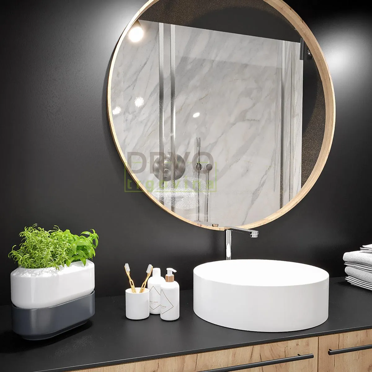 MDF AKRIL 0190 AM CRNA MAT 18,3/2800/1300mm 