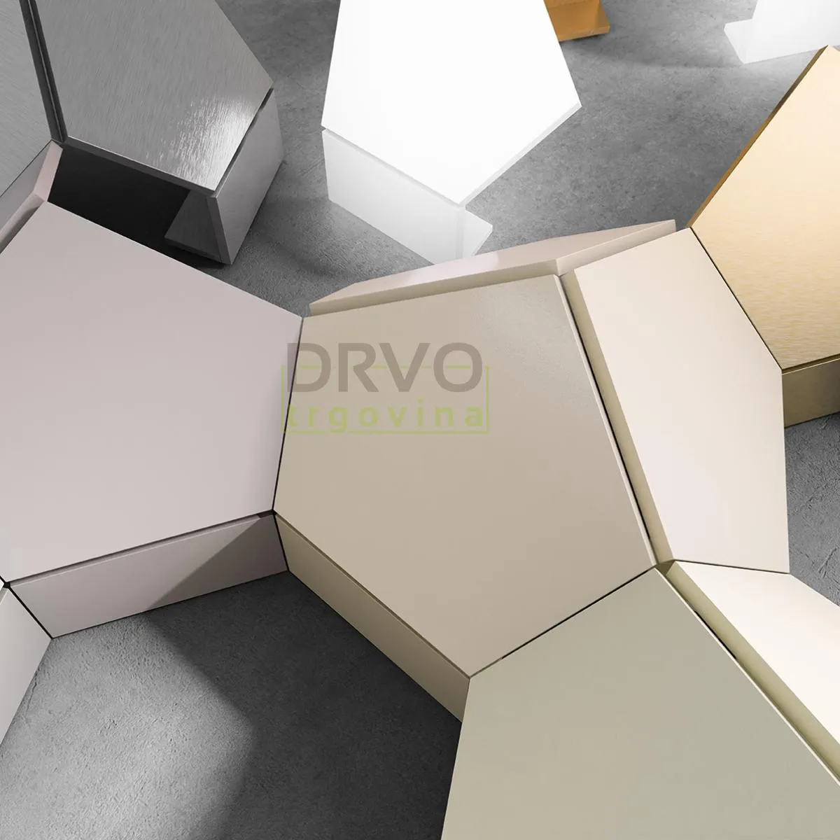 MDF ALUMINIJ 18,7mm AL01x BRUSHED ALUMINIUM 130/280mm 