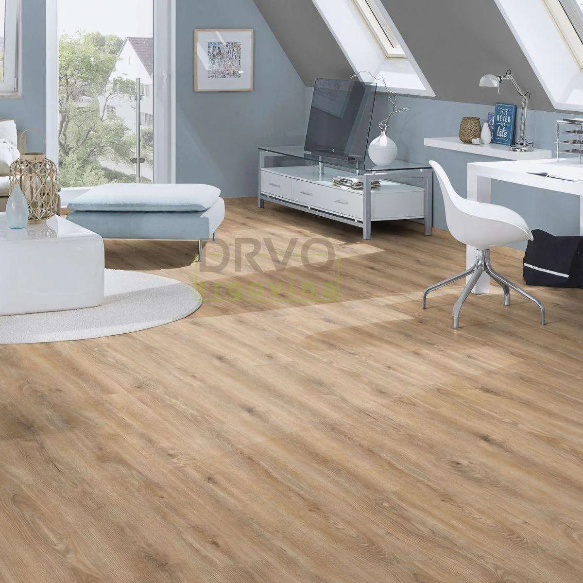 LAMINAT 12mm/Kl.33 KRONOSTEP PURE+ V FUGA K470 HRAST NATURAL CASHMERE p=1,507 m2 