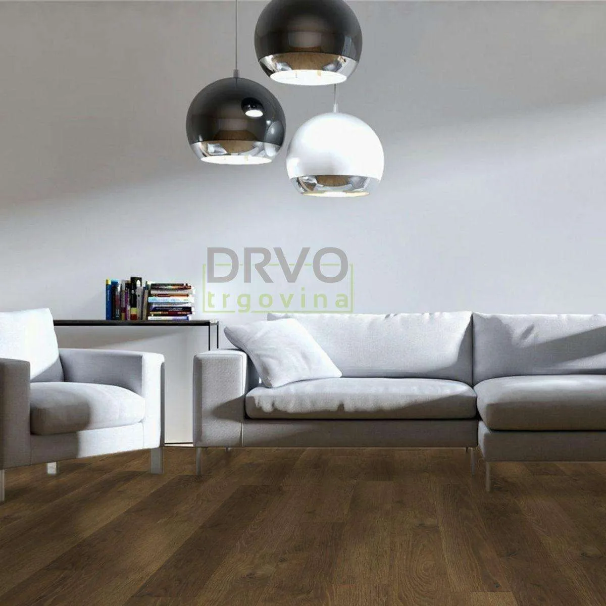 LAMINAT 10mm/Kl.33 KRONOSTEP PURE+ V FUGA K600 HRAST ROVAN p=1,758 m2 