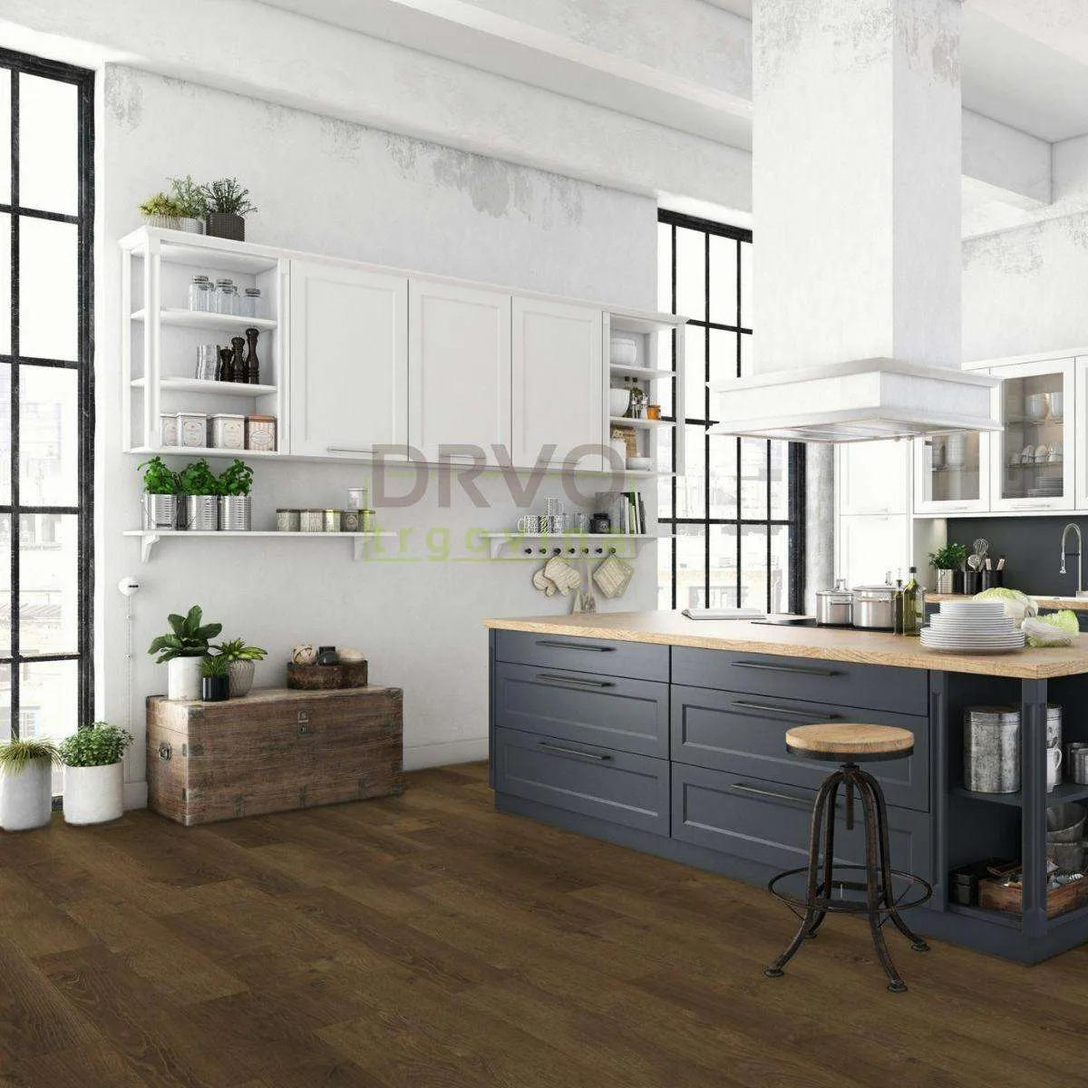 LAMINAT 10mm/Kl.33 KRONOSTEP PURE+ V FUGA K600 HRAST ROVAN p=1,758 m2 