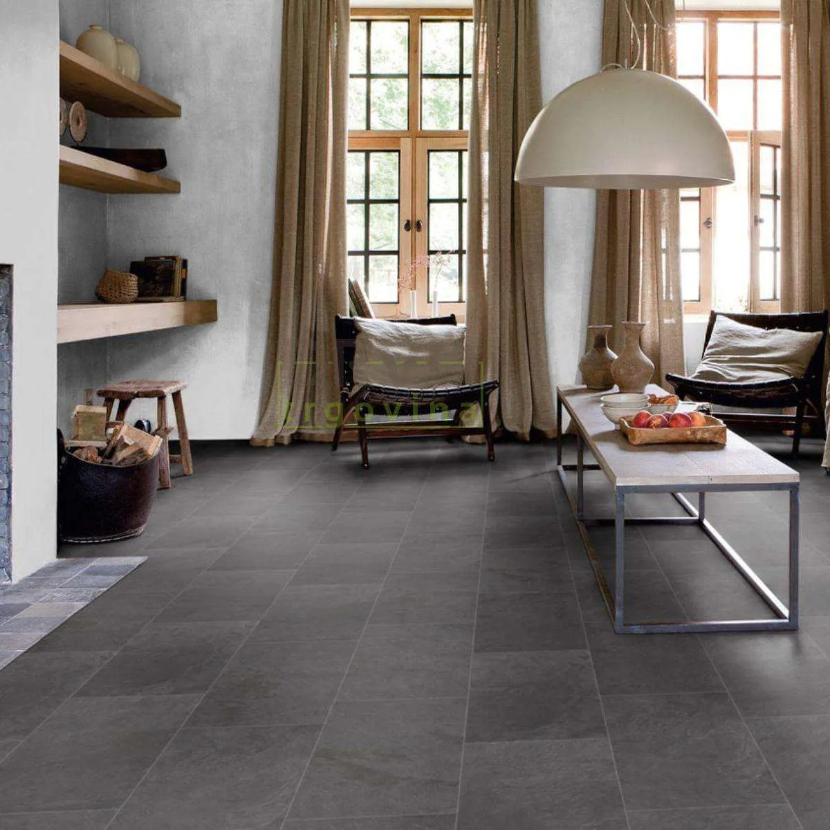 SPC VINIL 5mm/KL.33 QUICKSTEP 40035x BLACK SLATE, RASPOLOŽIVO 7,396m2 