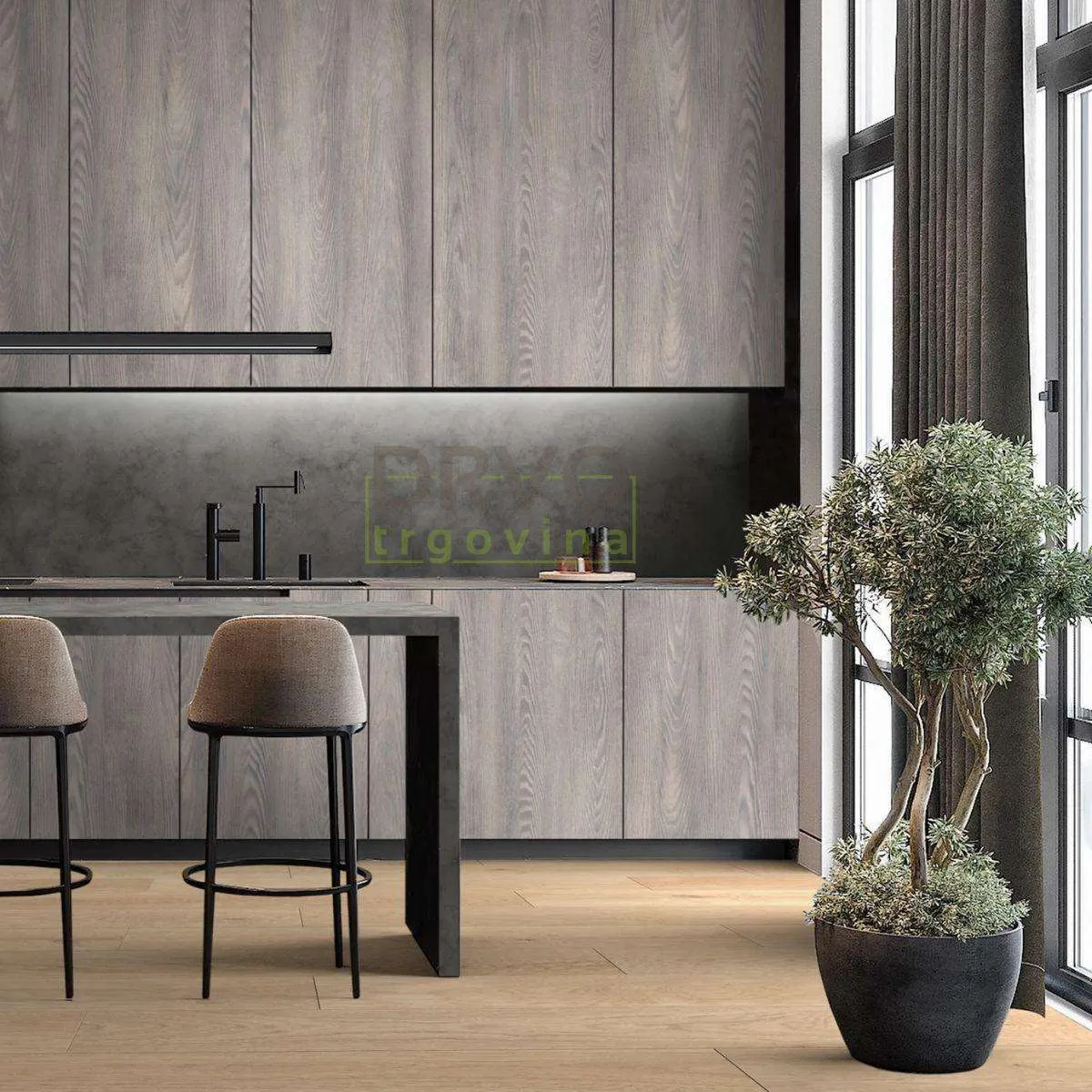 SPC VINIL 4mm/KL.32 KRONOSTEP R189 HRAST SHOAL p=1,97 m2 