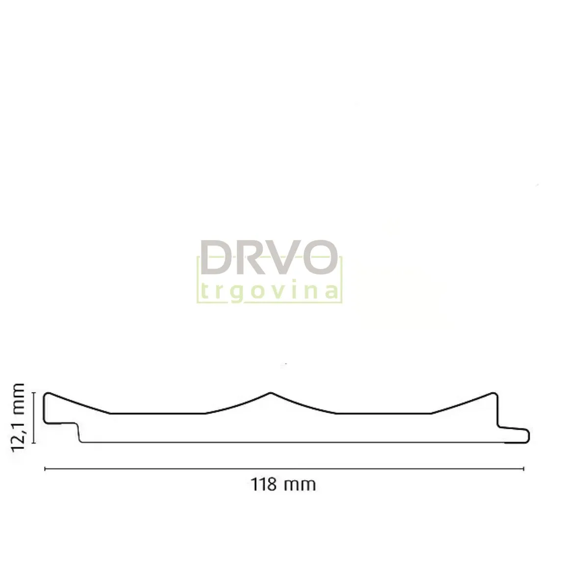 ZIDNA OBLOGA FN MDF WA090OC FOEI73N HRAST/HRAST 12/118/2670mm pak=1,89m2 