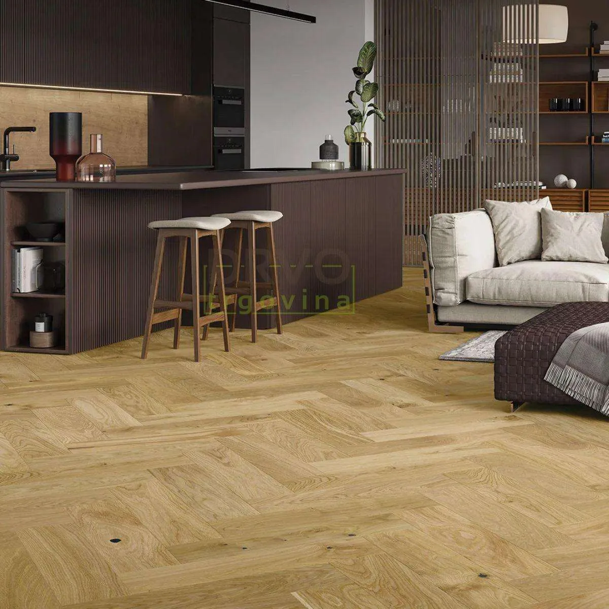 PARKET RIBLJA KOST HERRINGBONE CARAMEL 725/130/14 mm p=0,65 m2 