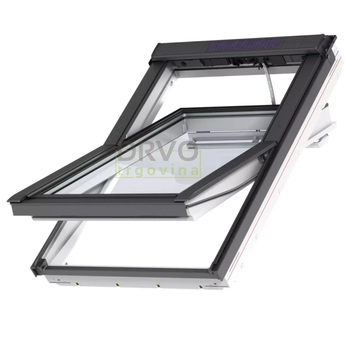 VELUX PREMIUM KROVNI PROZOR, BIJELI POLIURETAN, SOLARNO NAPAJANJE, STAKLO 68 