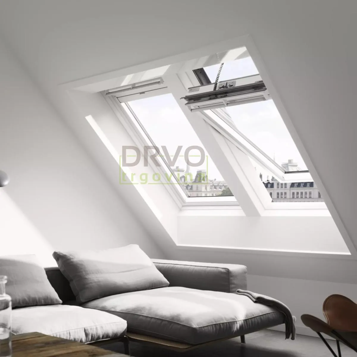 VELUX PREMIUM KROVNI PROZOR, BIJELI POLIURETAN, SOLARNO NAPAJANJE, STAKLO 68 