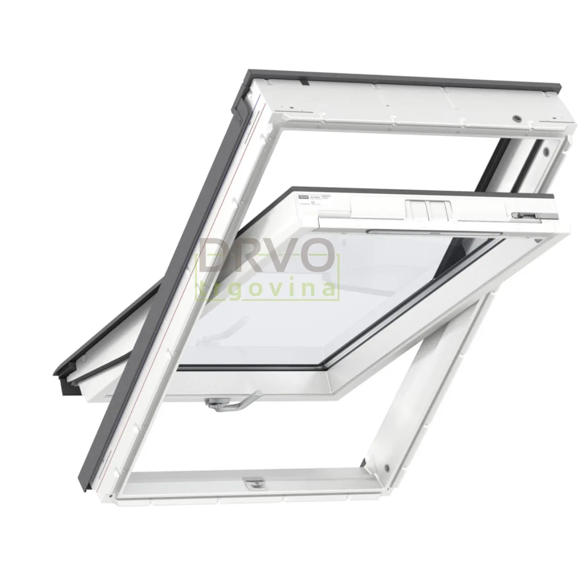 VELUX STANDARD PLUS KROVNI PROZOR, BIJELI POLIURETAN, DONJA RUČKA, STAKLO 51 