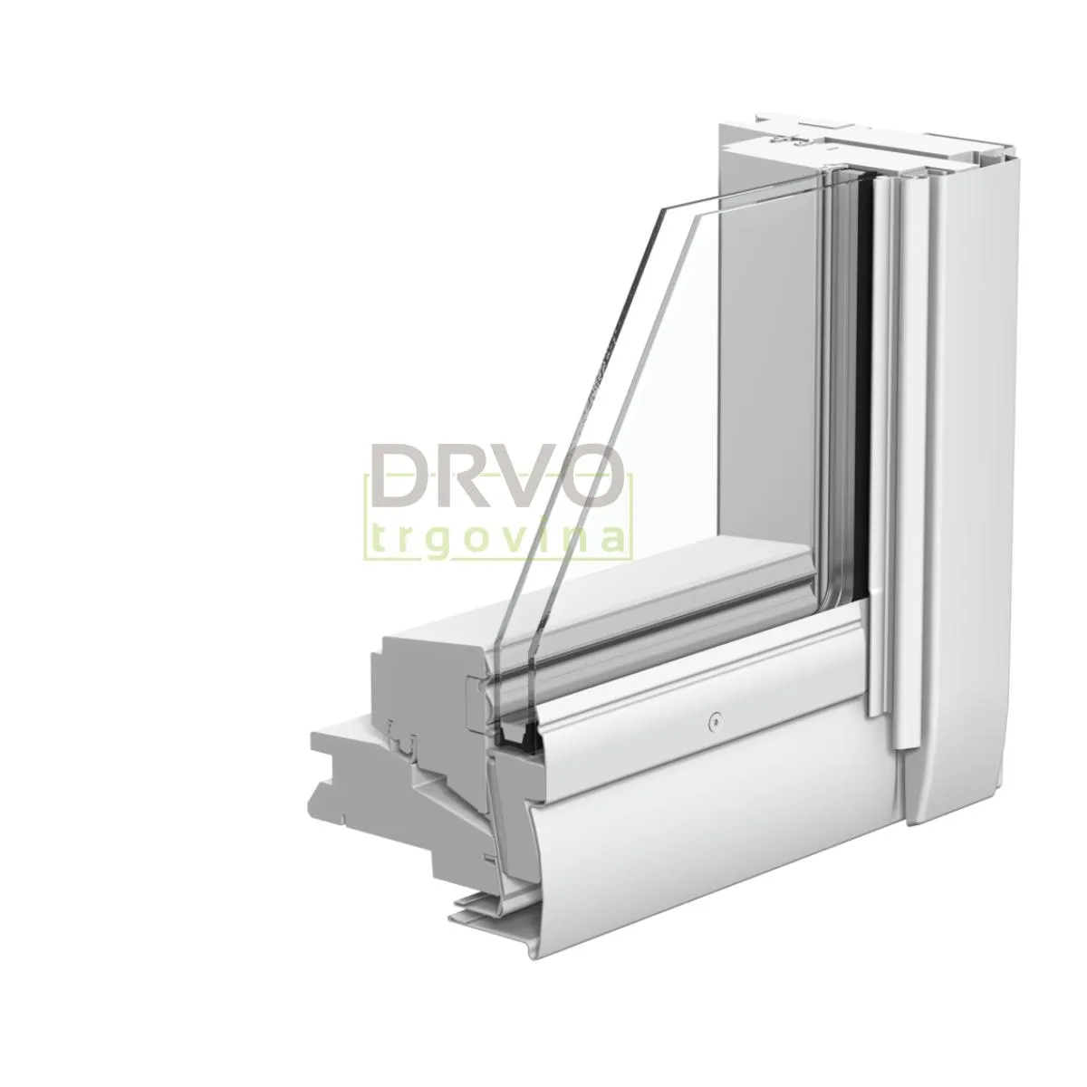 VELUX STANDARD PLUS KROVNI PROZOR, BIJELI POLIURETAN, GORNJA RUČKA, STAKLO 51 