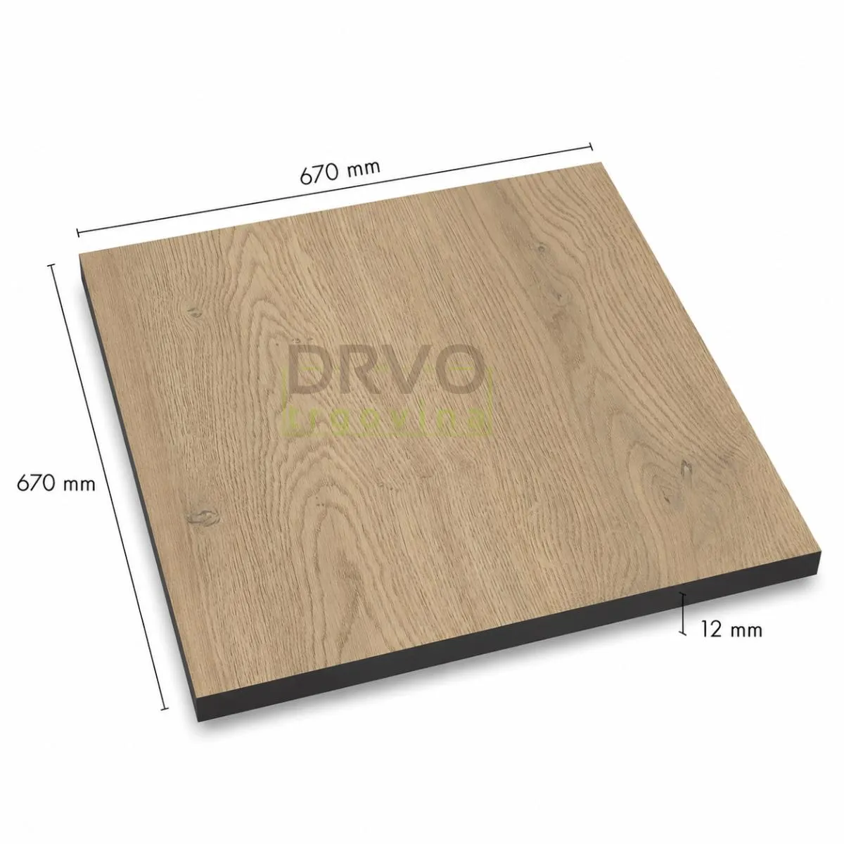 PLOČE ZA STOLOVE HPL COMPACT 670x670mm 