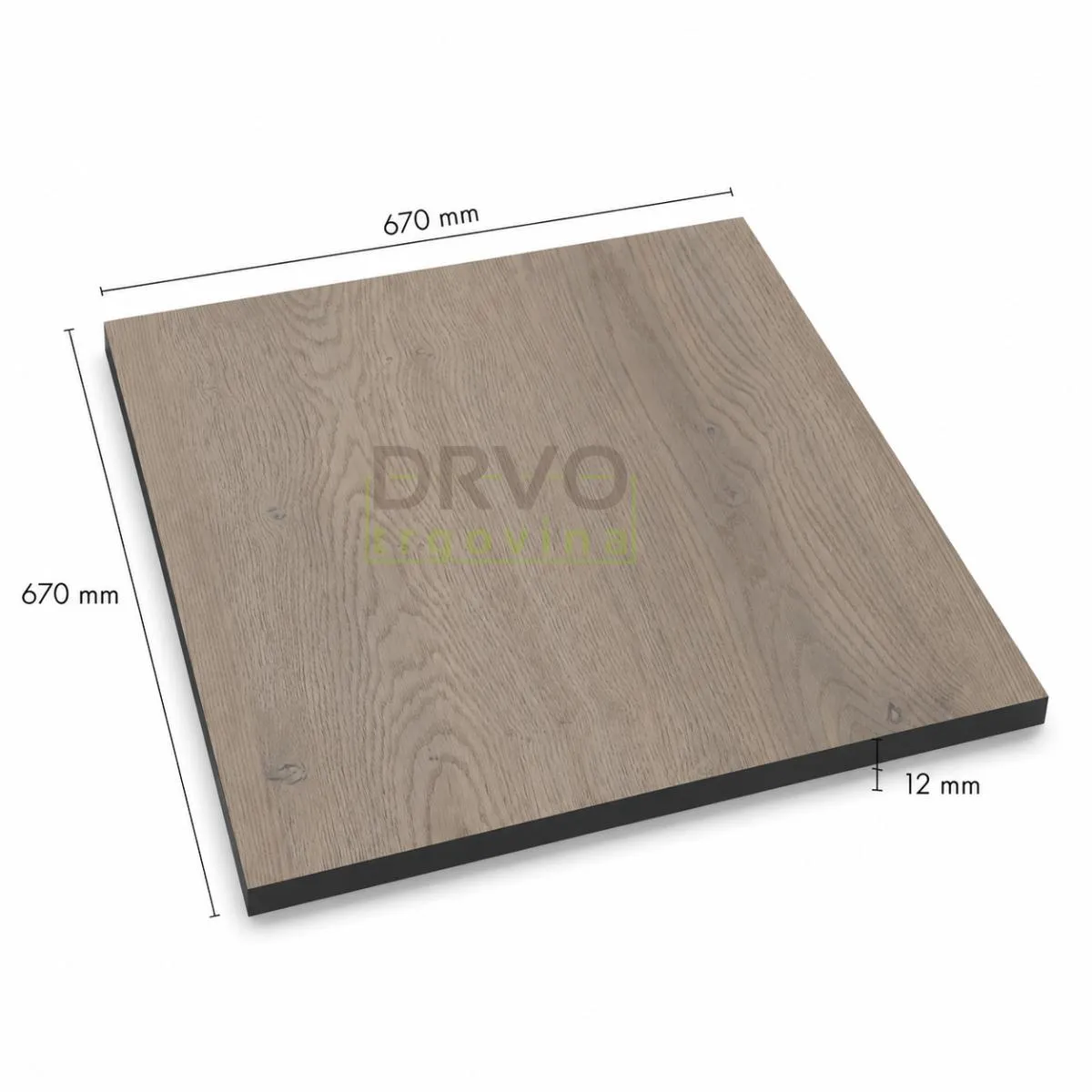 PLOČE ZA STOLOVE HPL COMPACT 670x670mm 