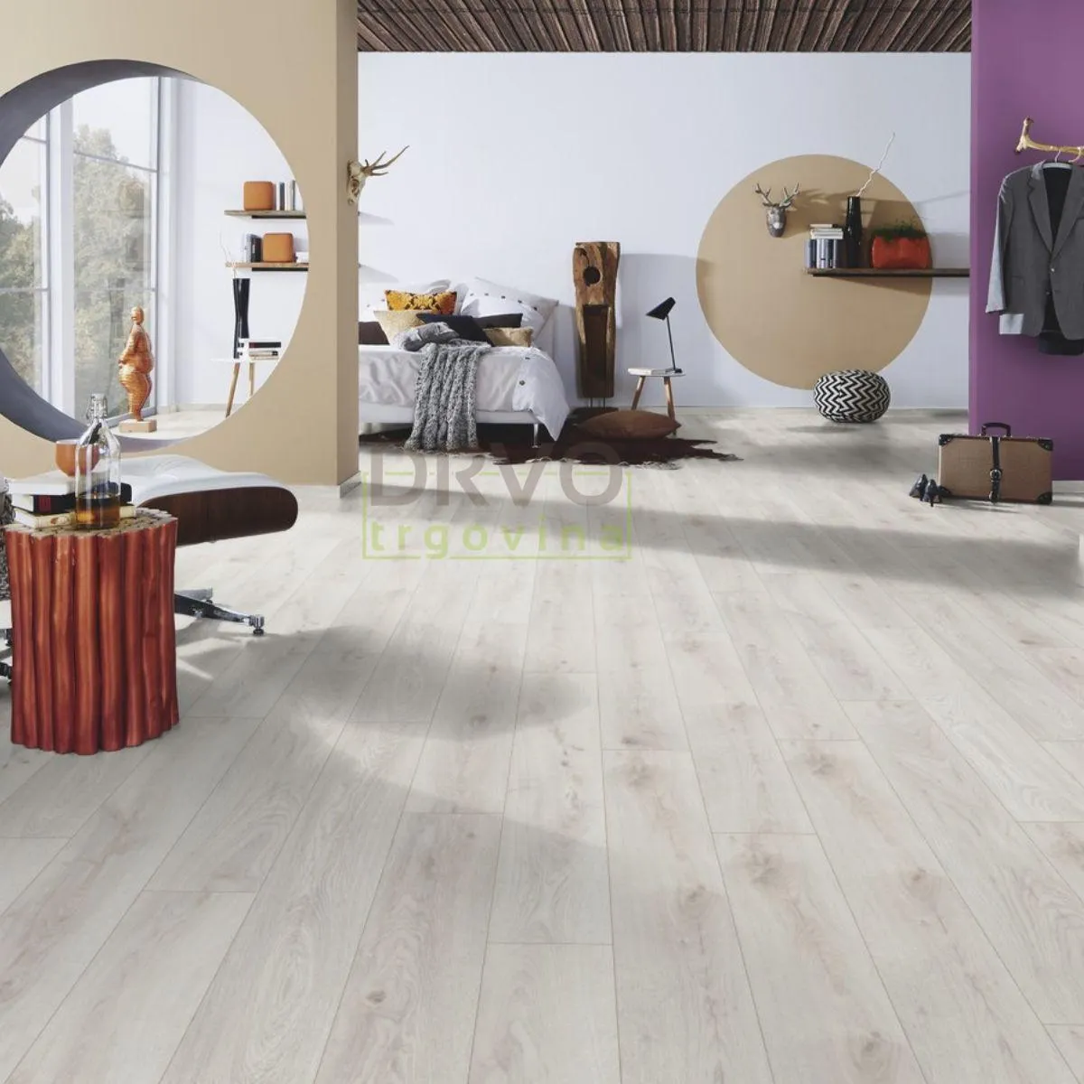LAMINAT 14mm/Kl.33 TITAN V FUGA 5953x HRAST CHANTILLY, RASPOLOŽIVO 16,85m2 
