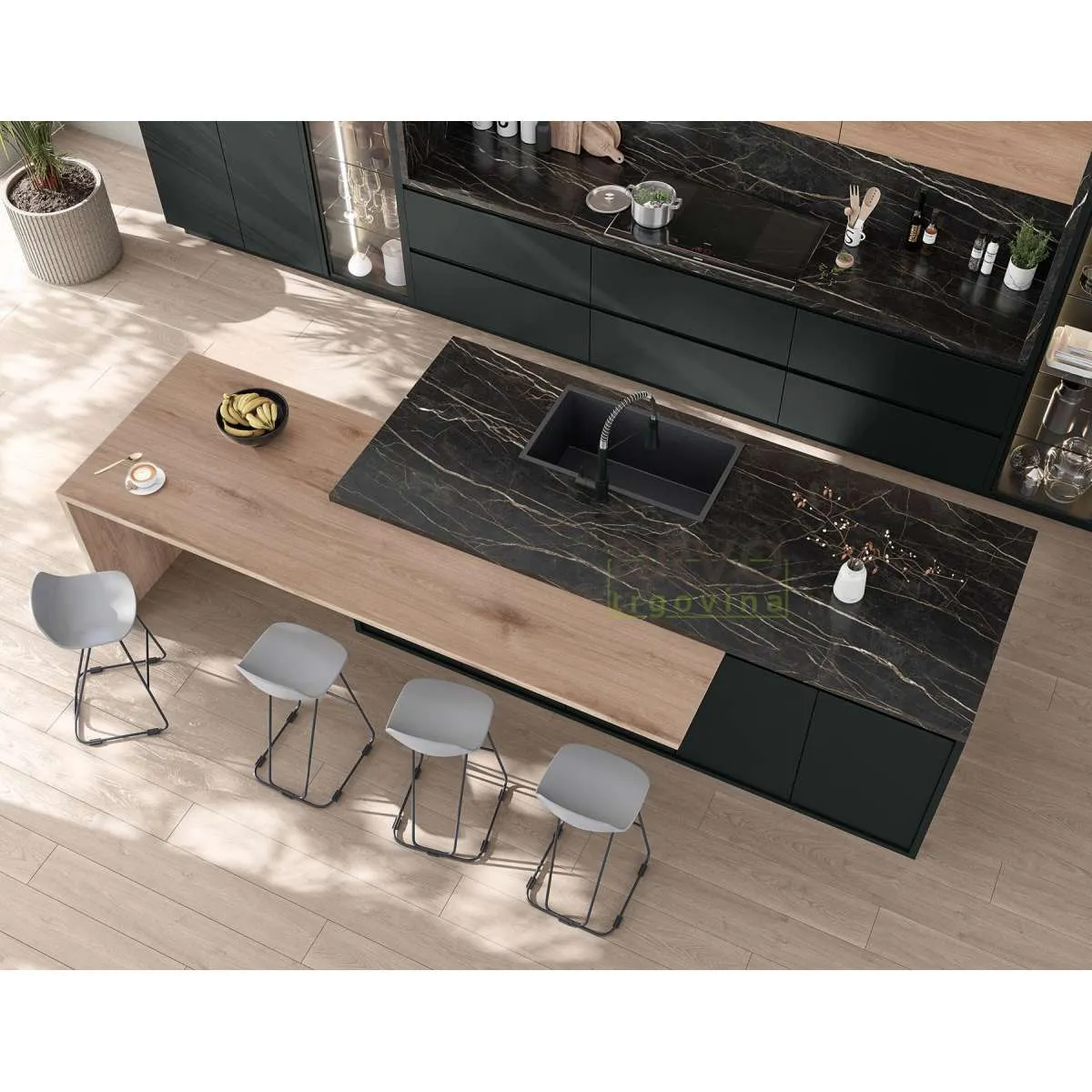 RADNA PLOČA K698 PN NERO BRONZO 38/600/4100mm 