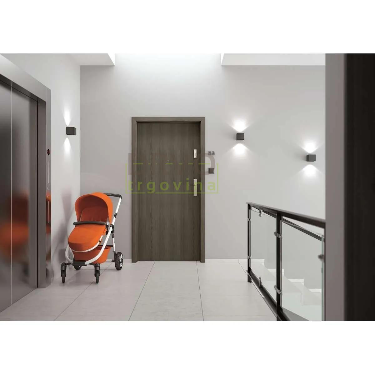 PROTUPROVALNA VRATA S DOVRATNIKOM EGIDA 29dB 95/204 D ANTRACIT B637 