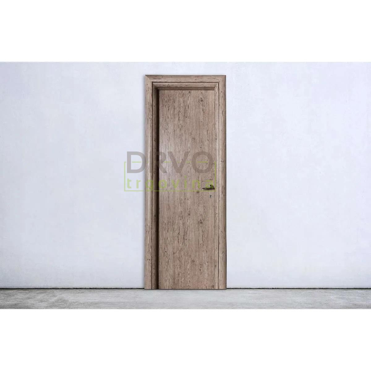 AKCIJA VRATA 79*208*16 LIJEVA OBLI DOVRATNIK/WC BRAVA/ 0021 STARI HRAST 