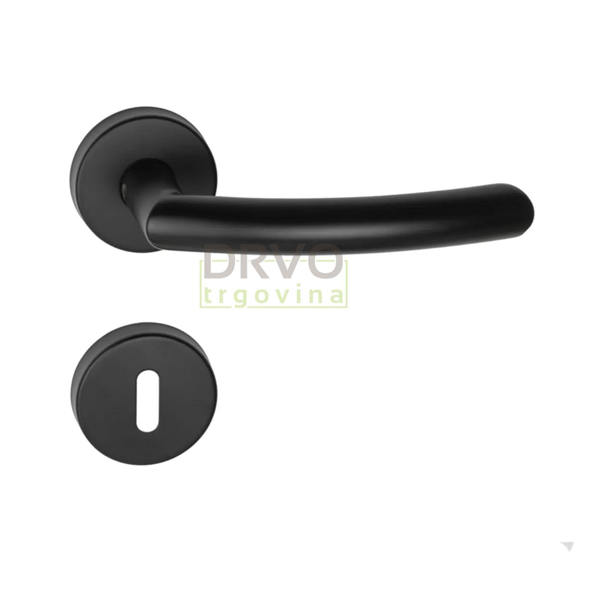 KVAKA KUBO INOX CRNA ROZETA KLJUČ 