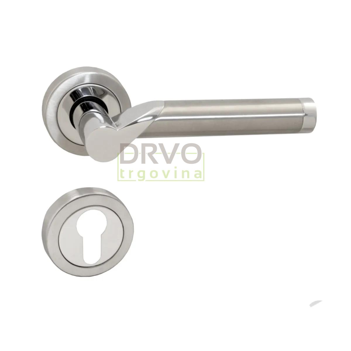 KVAKA BI-COLOR III NIKL/KROM ROZETA CILINDAR 13587 