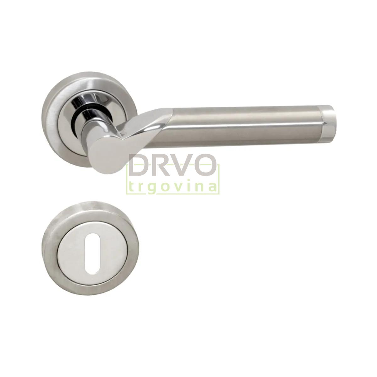 KVAKA BI-COLOR III NIKL/KROM ROZETA KLJUČ 13586 