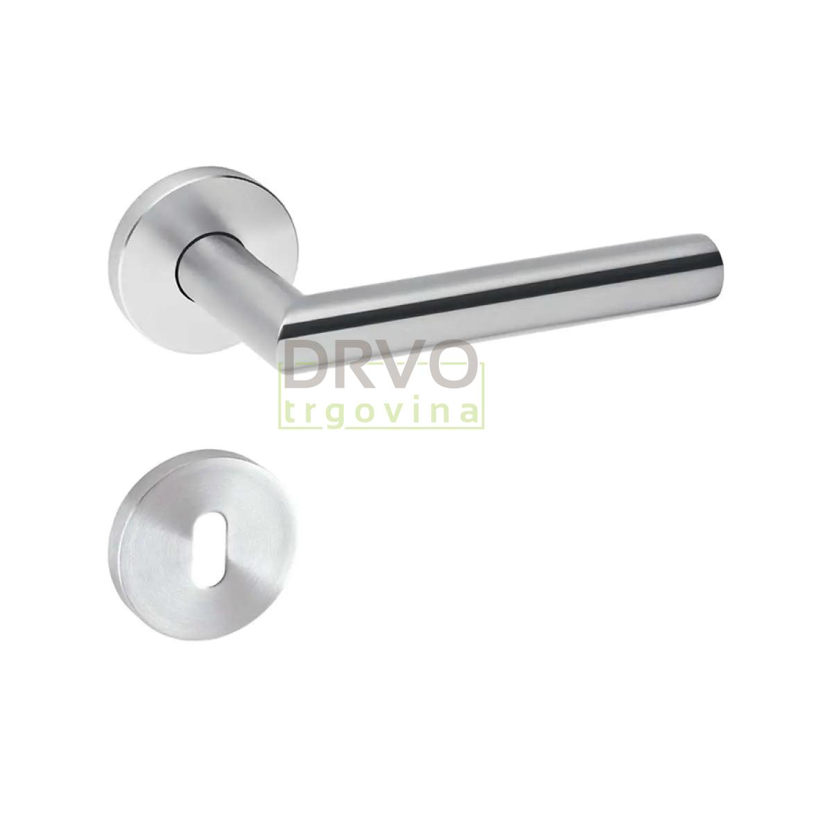 KVAKA METRO 102/236 ROZETA INOX SOBNI KLJUČ 16273 