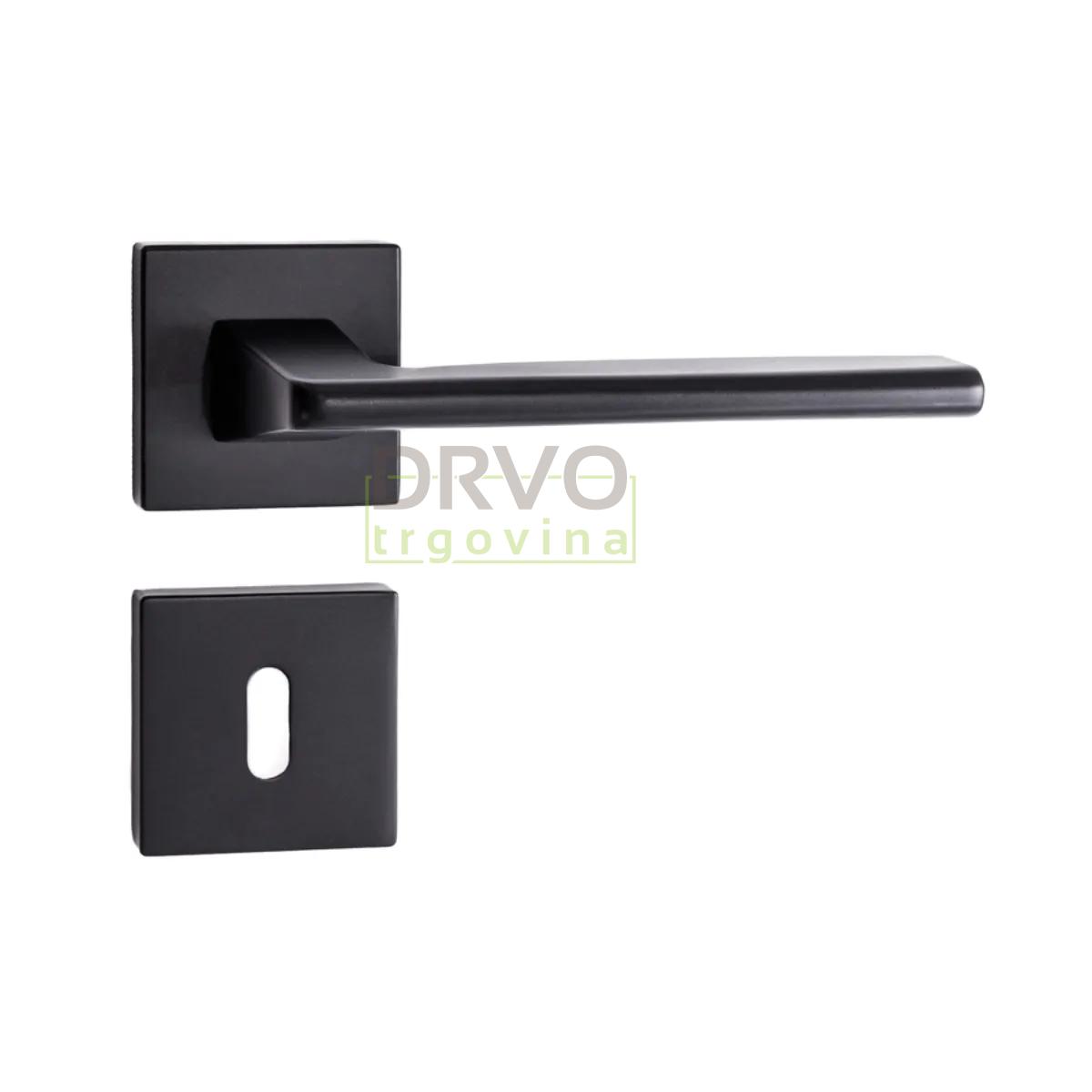 KVAKA ELITE CRNA MAT ROZETA KLJUČ 20458 