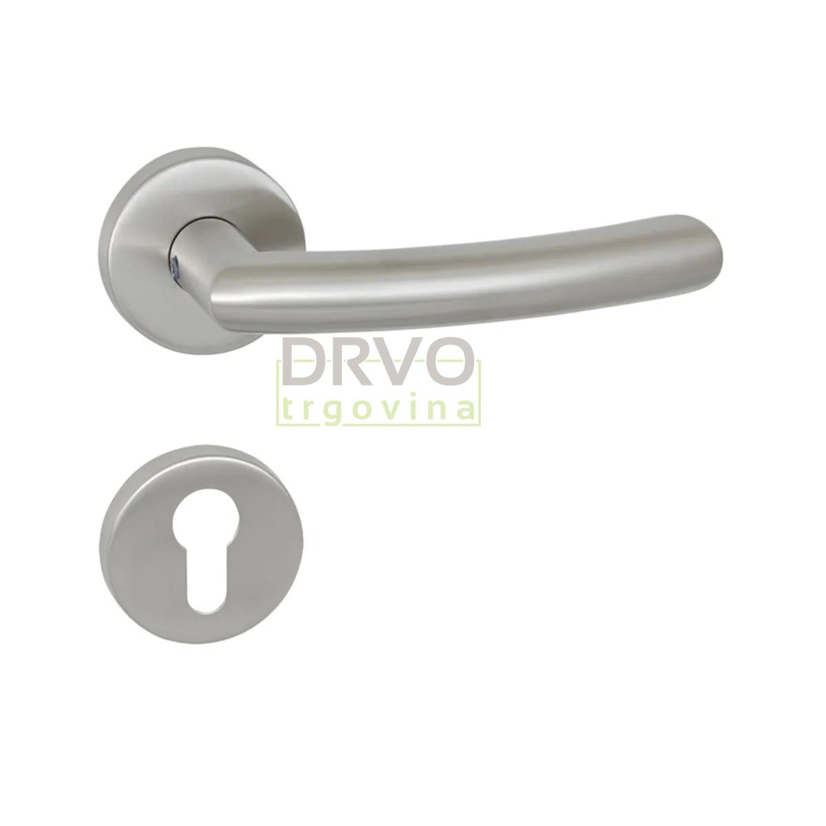 KVAKA KUBO INOX ROZETA CILINDAR 19123 